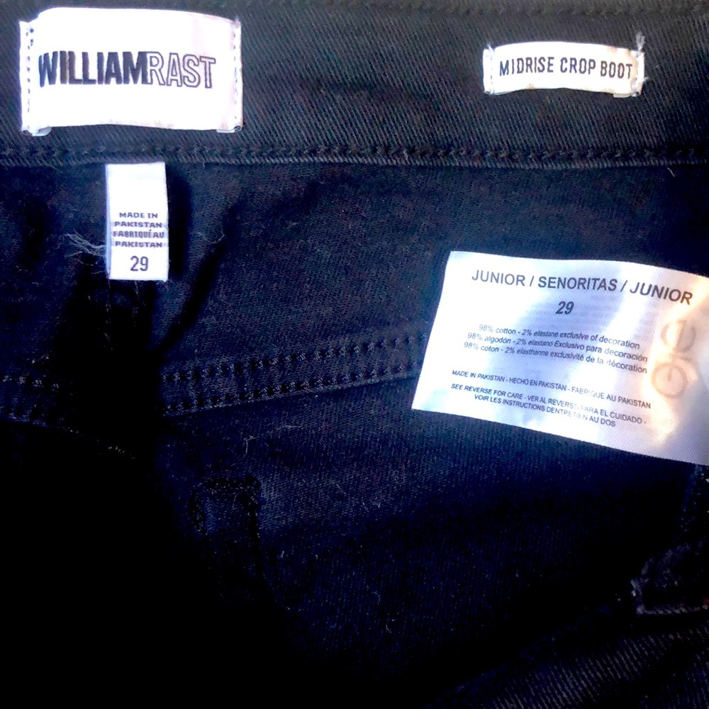 William Rast crop bootcut jeans